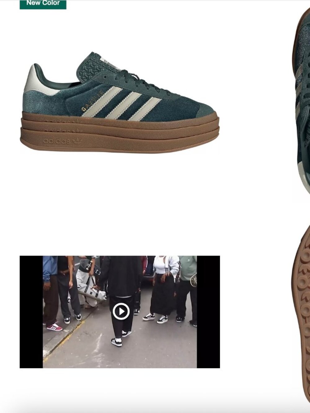 adidas Originals Women's Gazelle Bold Shoes women's 10, green